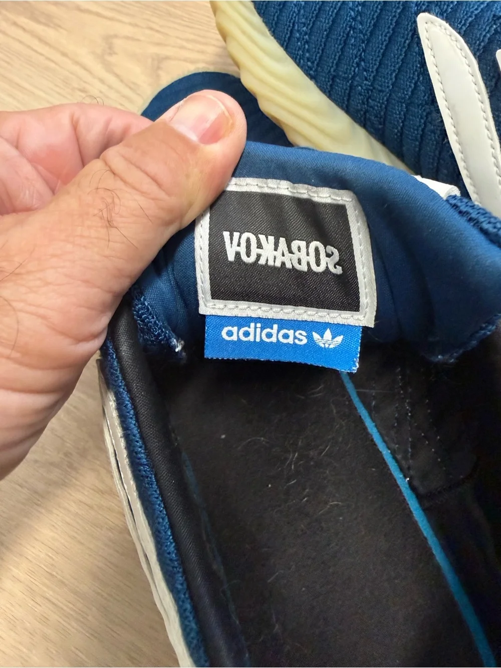 Adidas Men's Sobakov Legend Marine Blue Cloud White Boost Sneakers BD7562 10.5